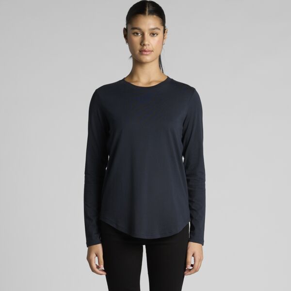 4021 Women's Maple Curve L/S Tee Thumbnail